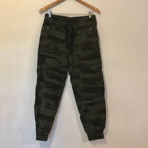 Aritzia canvas camo joggers
